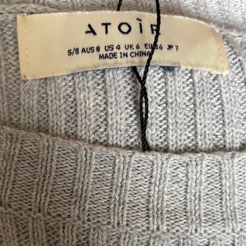 Atoir Love Like This Grey Mist Long Sleeve Dress, new without tags - Picture 5 of 6